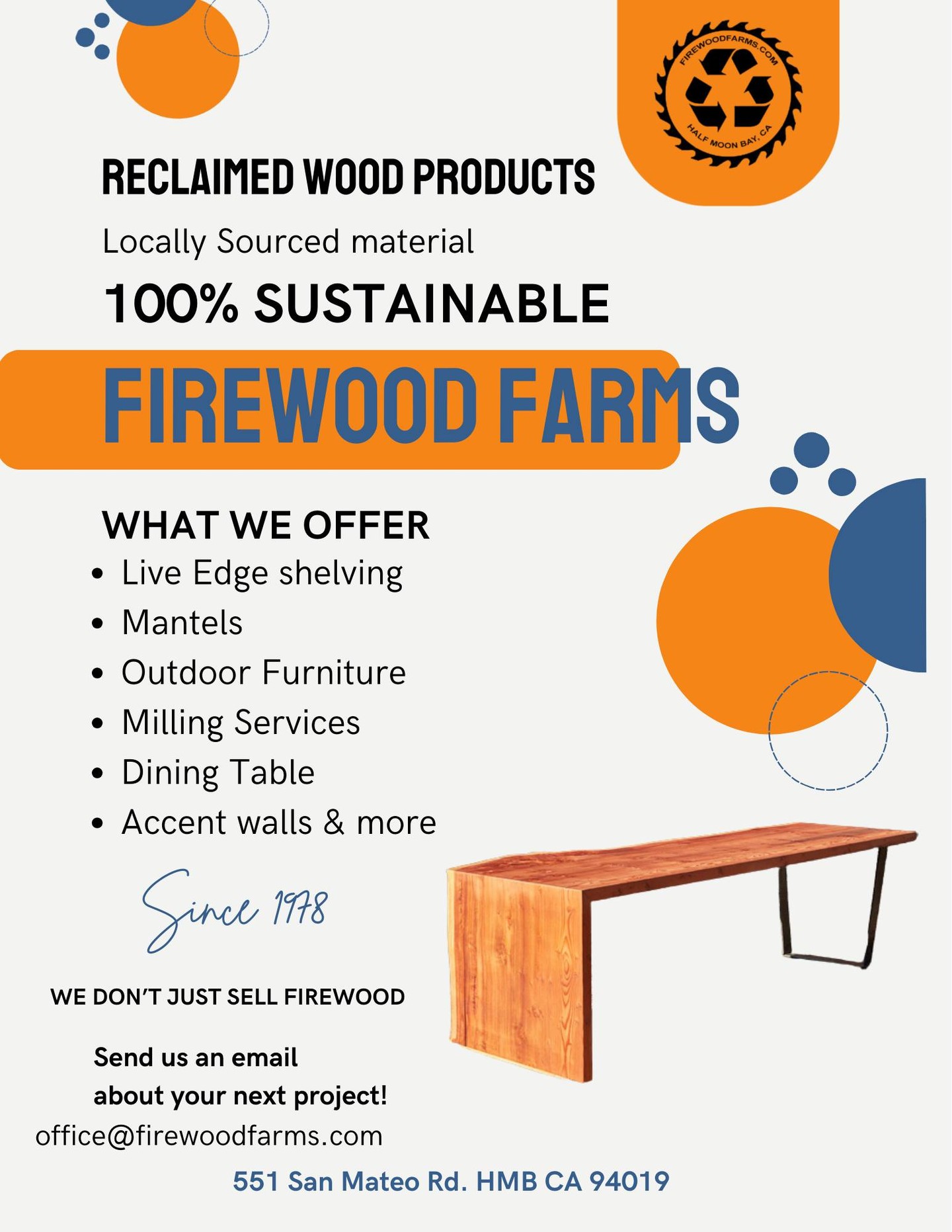 #reclaimedwood #reclaimedfurniture #firewoodfarms #batarealiveedge #liveedgewood #slab #slabstock